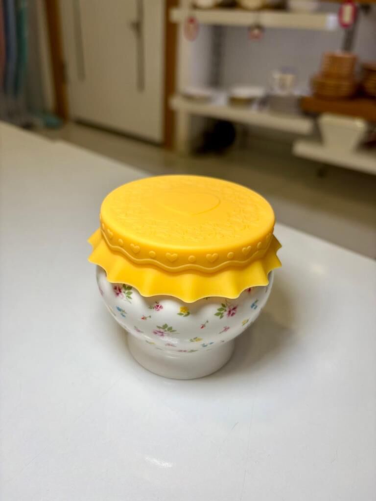 ENJOY SARI SİLİKON KAPAKLI KAHVALTILIK/KASE
