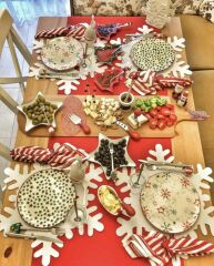 KARTANESİ 3 DESEN SERVİS TABAK 6'LI