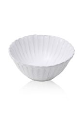 BEYAZ ESKİTME SALATA KASESİ 21CM