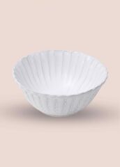 BEYAZ ESKİTME SALATA KASESİ 21CM