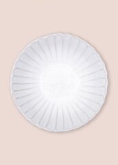 BEYAZ ESKİTME SALATA KASESİ 21CM