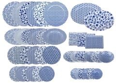 BLUE DESEN 41 PARÇA SERVİS SETİ