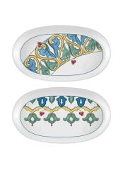 LIMONCELLO BASIC GRİ 2'Lİ OVAL SERVİS TABAK 29CM