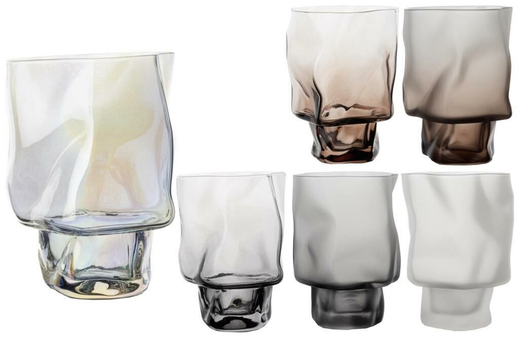 MAT PARLAK ASORTİ 6'LI CAM BARDAK 240ML