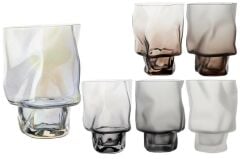 MAT PARLAK ASORTİ 6'LI CAM BARDAK 240ML