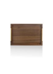 NATURA METAL KOLLU AKASYA TEPSİ GOLD 45X30CM