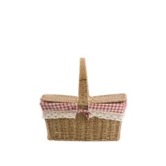 SENTETİK HASIR DİKDÖRTGEN KAPAKLI PİKNİK SEPETİ