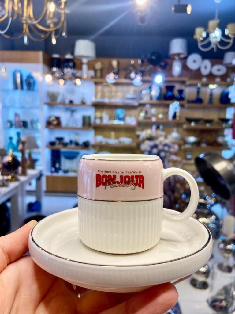 ADONIS PEMBE TEK KİŞİLİK TÜRK KAHVESİ FİNCANI