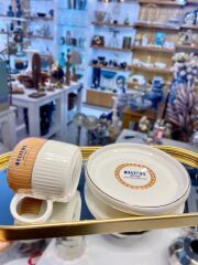 ADONIS TURUNCU TEK KİŞİLİK TÜRK KAHVESİ FİNCANI