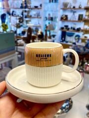 ADONIS TURUNCU TEK KİŞİLİK TÜRK KAHVESİ FİNCANI