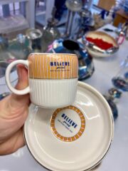 ADONIS TURUNCU TEK KİŞİLİK TÜRK KAHVESİ FİNCANI