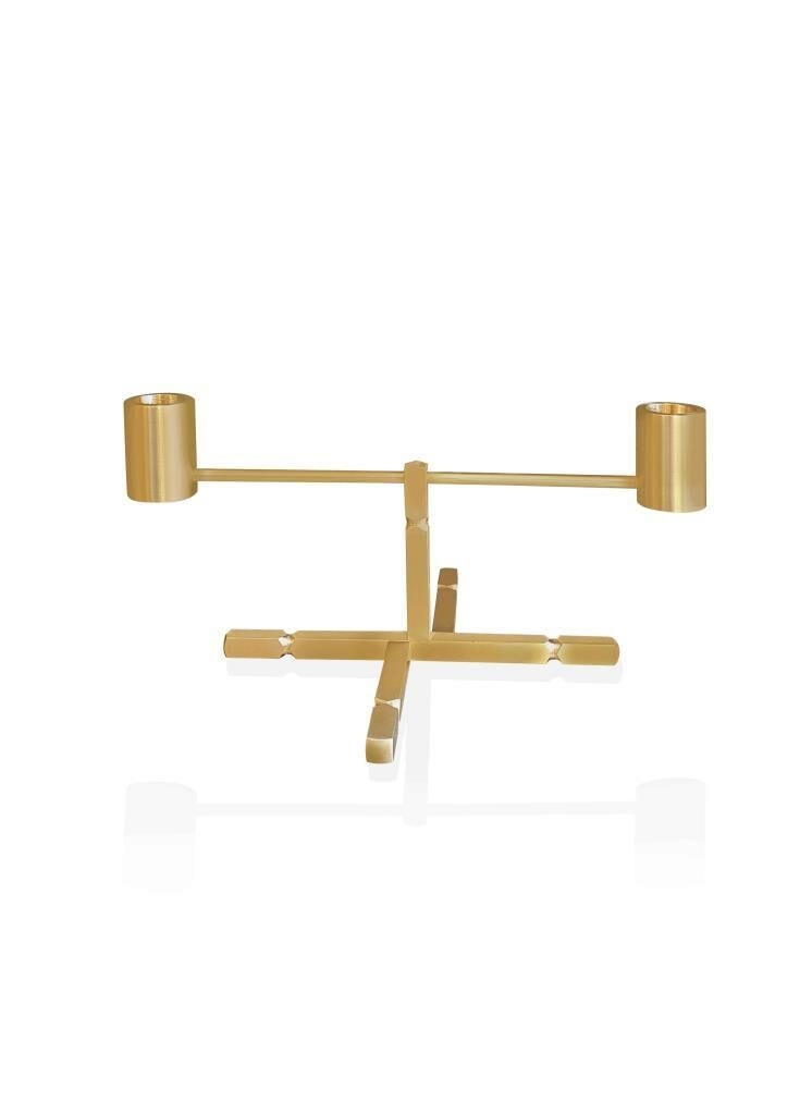 BRASS PİRİNÇ AYAKLI MUMLUK