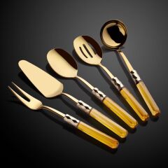 DİAMOND AMBER 5 PARÇA AKRİLİK SERVİS SETİ