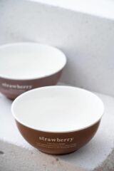 BLUSH STRAWBERRY 2'Lİ KASE 14CM
