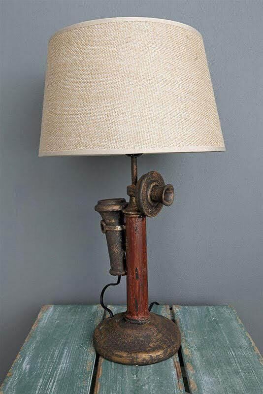 OSLO ANTİK TELEFON MODEL ABAJUR