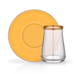 SARI 6 KİŞİLİK ÇAY SETİ