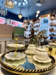 BETTY ALTIN 5 PARÇA TÜRK KAHVESİ FİNCAN SETİ