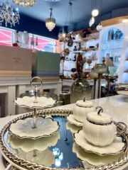 BETTY GÜMÜŞ 5 PARÇA TÜRK KAHVESİ FİNCAN SETİ