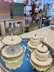 BETTY GÜMÜŞ 5 PARÇA TÜRK KAHVESİ FİNCAN SETİ