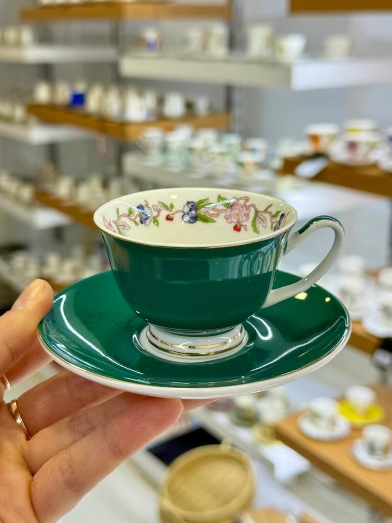 YEŞİL TEK KİŞİLİK TÜRK KAHVESİ FİNCANI