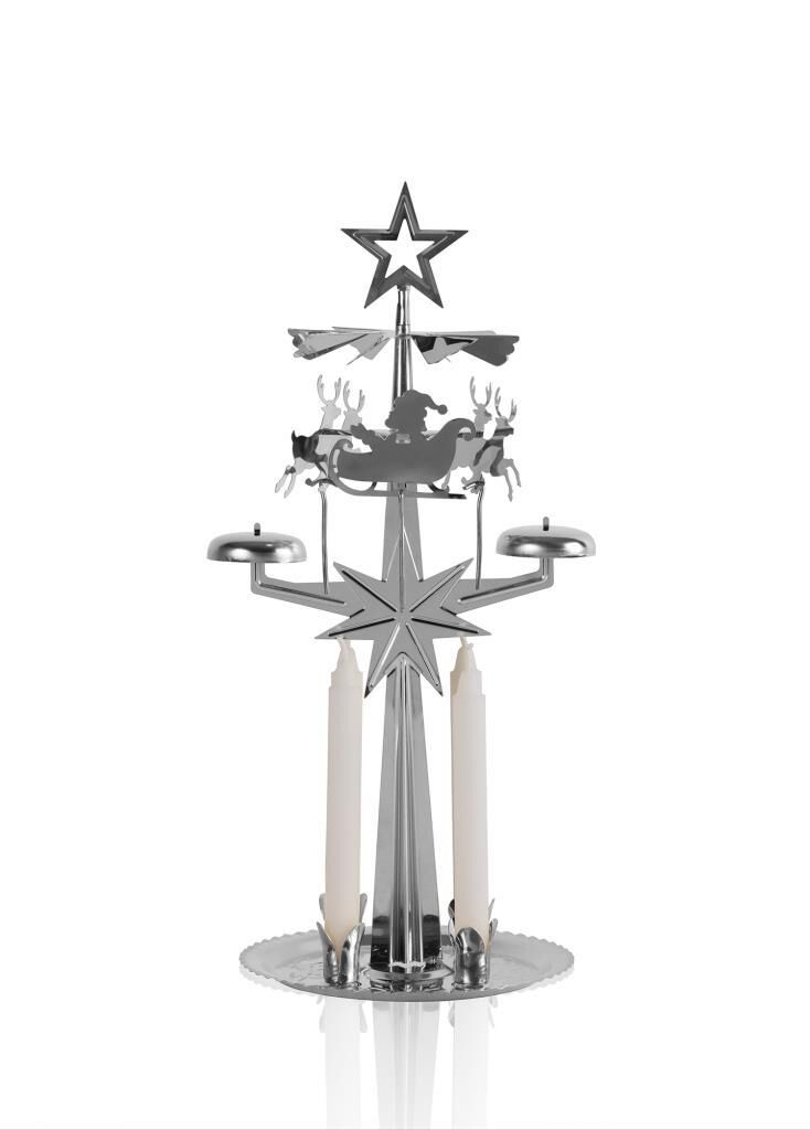 GÜMÜŞ STAR MUMLUK 32CM