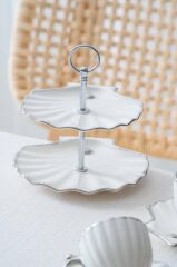 SHELLY GÜMÜŞ 5 PARÇA TÜRK KAHVESİ FİNCAN SETİ