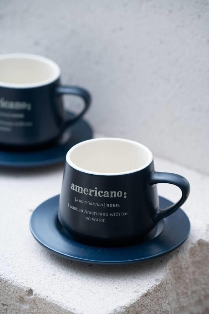 BLUSH LACİVERT 2 KİŞİLİK ÇAY/NESCAFE FİNCANI