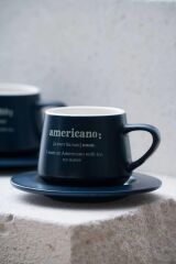 BLUSH LACİVERT 2 KİŞİLİK ÇAY/NESCAFE FİNCANI