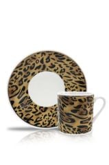 LEOPAR 6'LI TÜRK KAHVESİ FİNCANI DESEN2