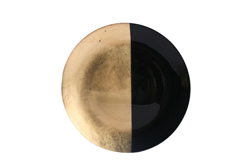 SİYAH ALTIN TEKLİ SUPLA TABAK/TEPSİ 32CM