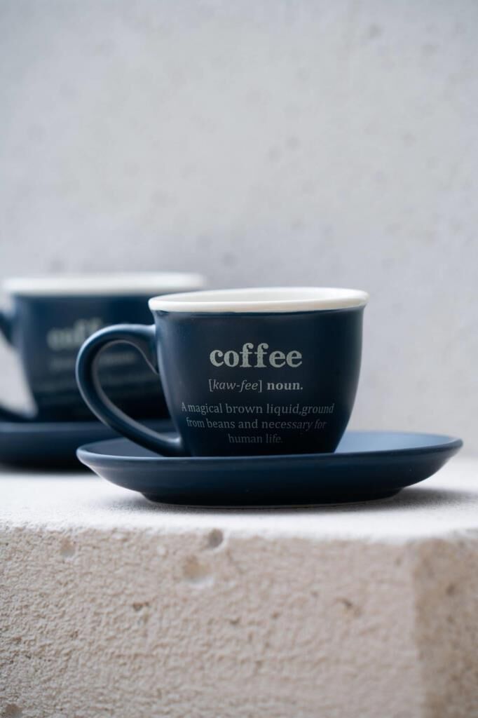 BLUSH LACİVERT 2 KİŞİLİK TÜRK KAHVESİ FİNCANI