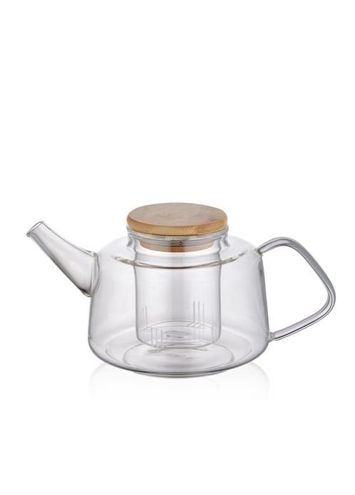 BAMBU KAPAKLI SÜZGEÇLİ DEMLİK 600CC