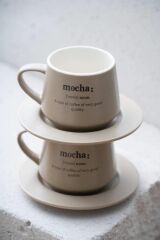 BLUSH BEJ 2 KİŞİLİK ÇAY/NESCAFE FİNCANI