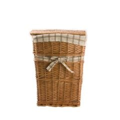 HASIR AÇIK KAHVE DİKDÖRTGEN ÇAMAŞIR SEPETİ 56CM