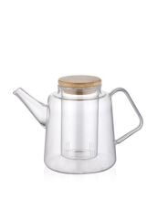 BAMBU KAPAKLI SÜZGEÇLİ DEMLİK 800CC