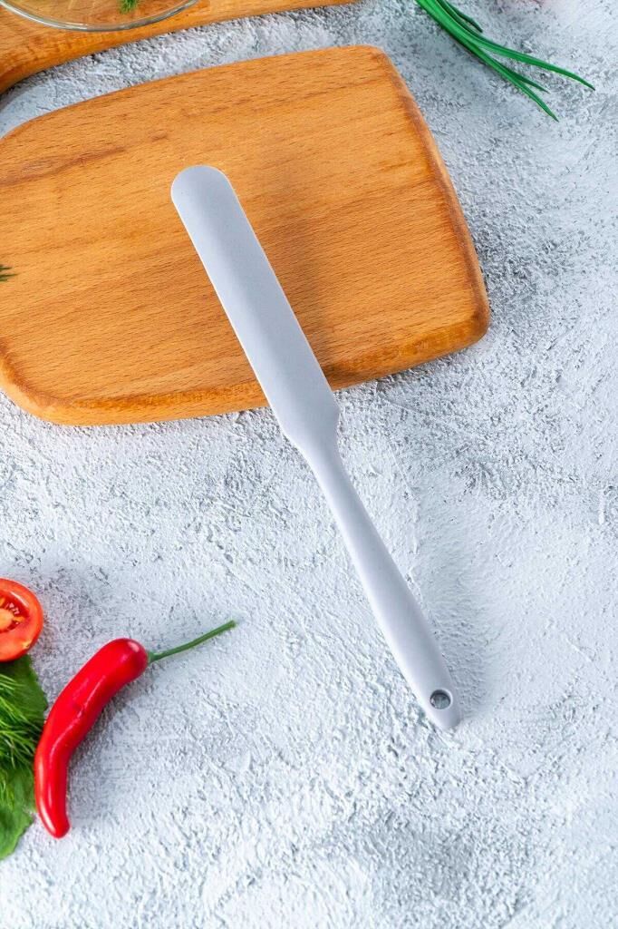 GRİ SİLİKON UZUN SPATULA 23,5CM