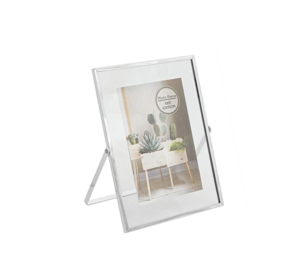 GÜMÜŞ METAL ÇERÇEVE 10x15CM FOTO HAZNELİ