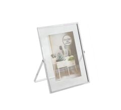 GÜMÜŞ METAL ÇERÇEVE 10x15CM FOTO HAZNELİ