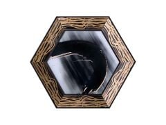 SİYAH ALTIN ALTIGEN SOYUT DESEN3 TABLO 48X56CM