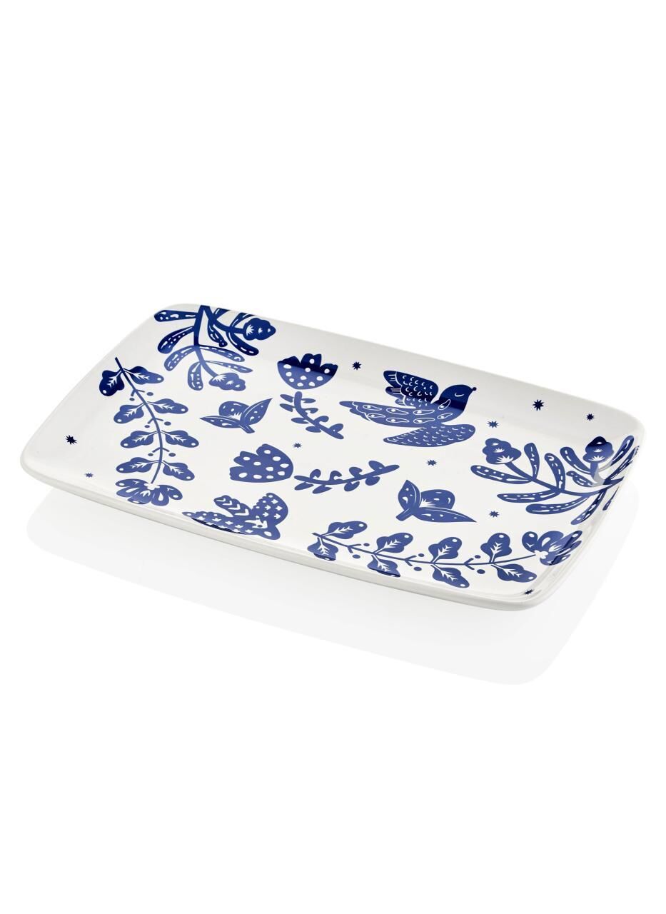 BLOOM DİKDÖRTGEN SERVİS TABAK 34X25CM