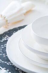 SILVER RISE 6 KİŞİLİK 24 PARÇA YEMEK TAKIMI