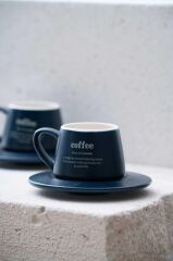 BLUSH LACİVERT 2 KİŞİLİK TÜRK KAHVESİ FİNCANI