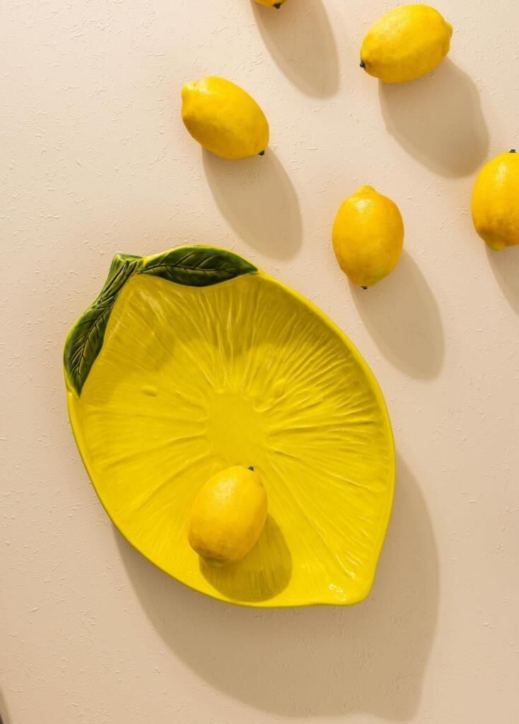 OVAL TEPSİ/TABAK SARI 39CM