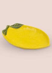 OVAL TEPSİ/TABAK SARI 39CM