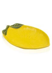 OVAL TEPSİ/TABAK SARI 39CM