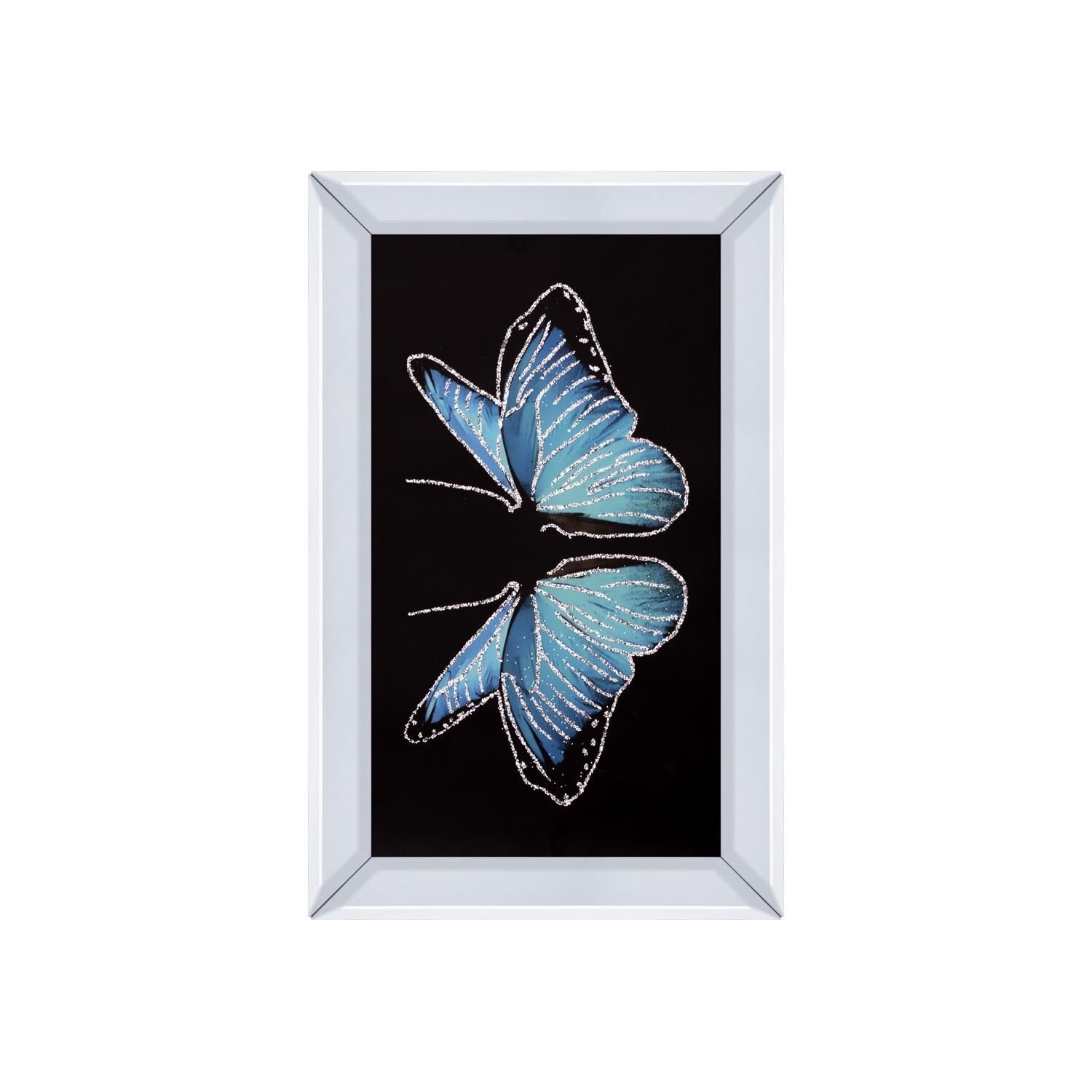 MAVİ AYNALI KELEBEK TABLO 40x60cm