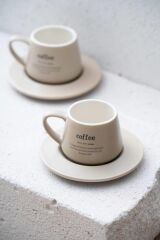 BLUSH BEJ 2 KİŞİLİK TÜRK KAHVESİ FİNCANI