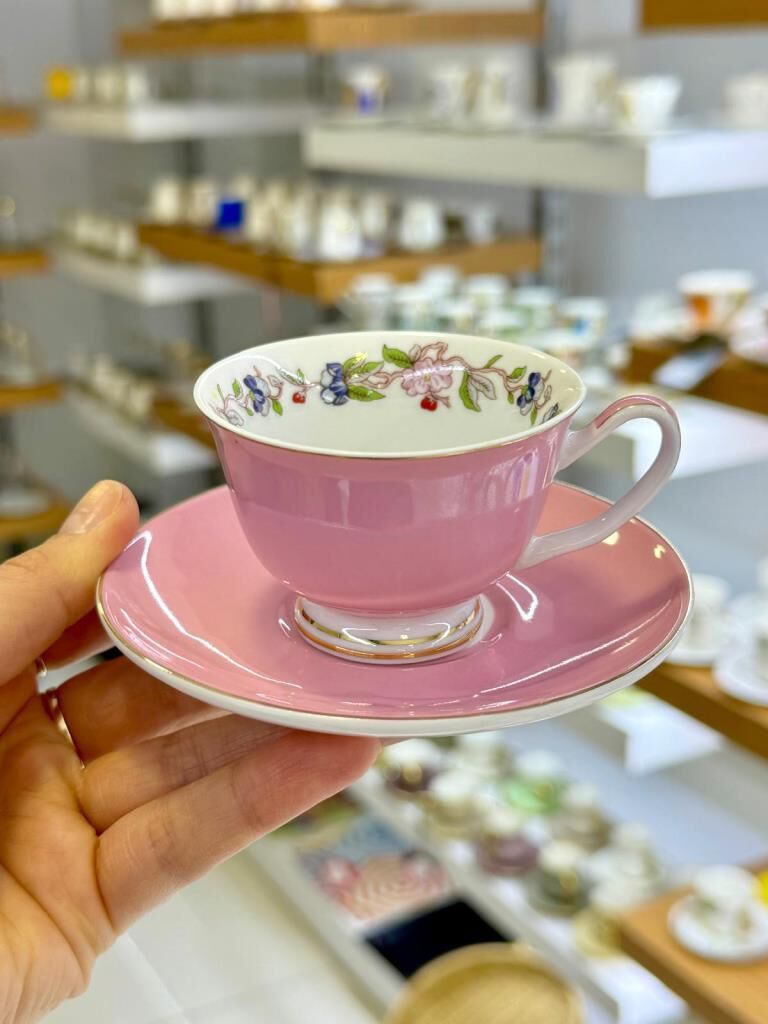 PEMBE 6 KİŞİLİK TÜRK KAHVESİ FİNCANI