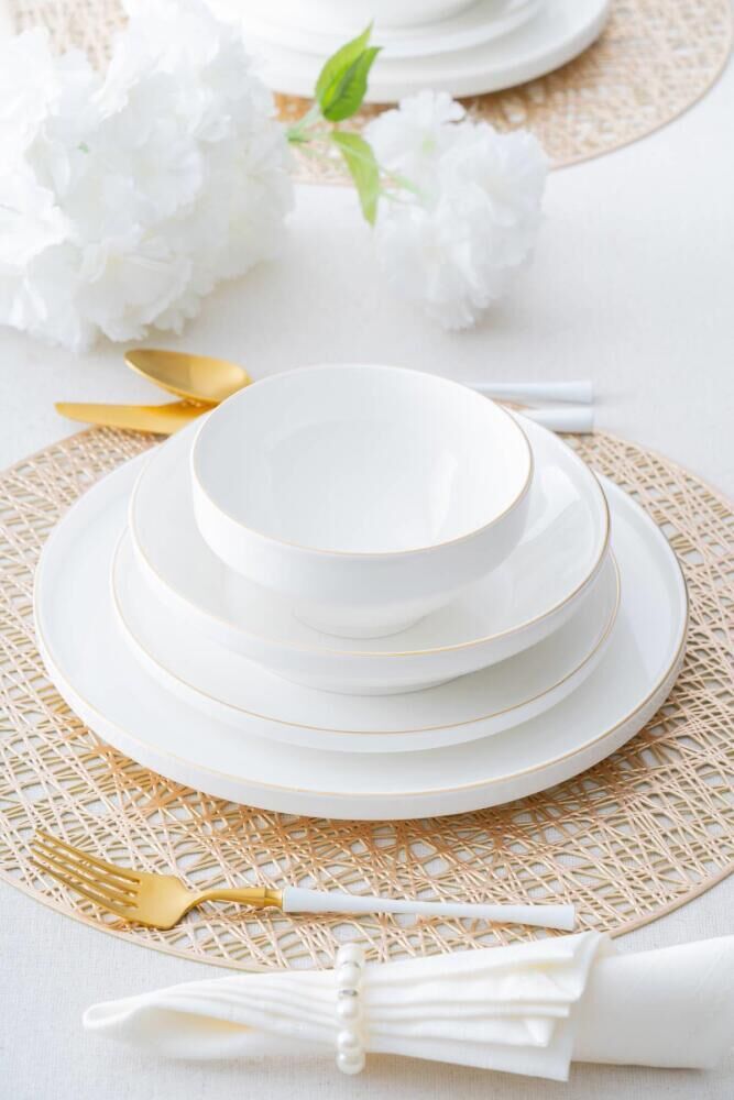 GOLDEN RISE 6 KİŞİLİK 24 PARÇA YEMEK TAKIMI