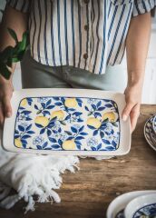 ODORE Dİ LİMONE DİKDÖRTGEN SERVİS TABAK 34X25CM